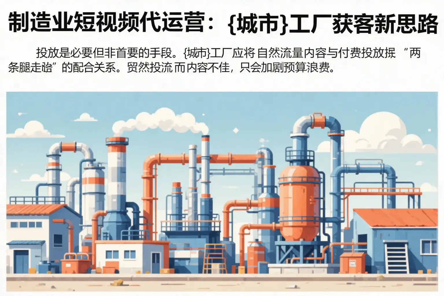制造业短视频代运营:荆门工厂获客新思路