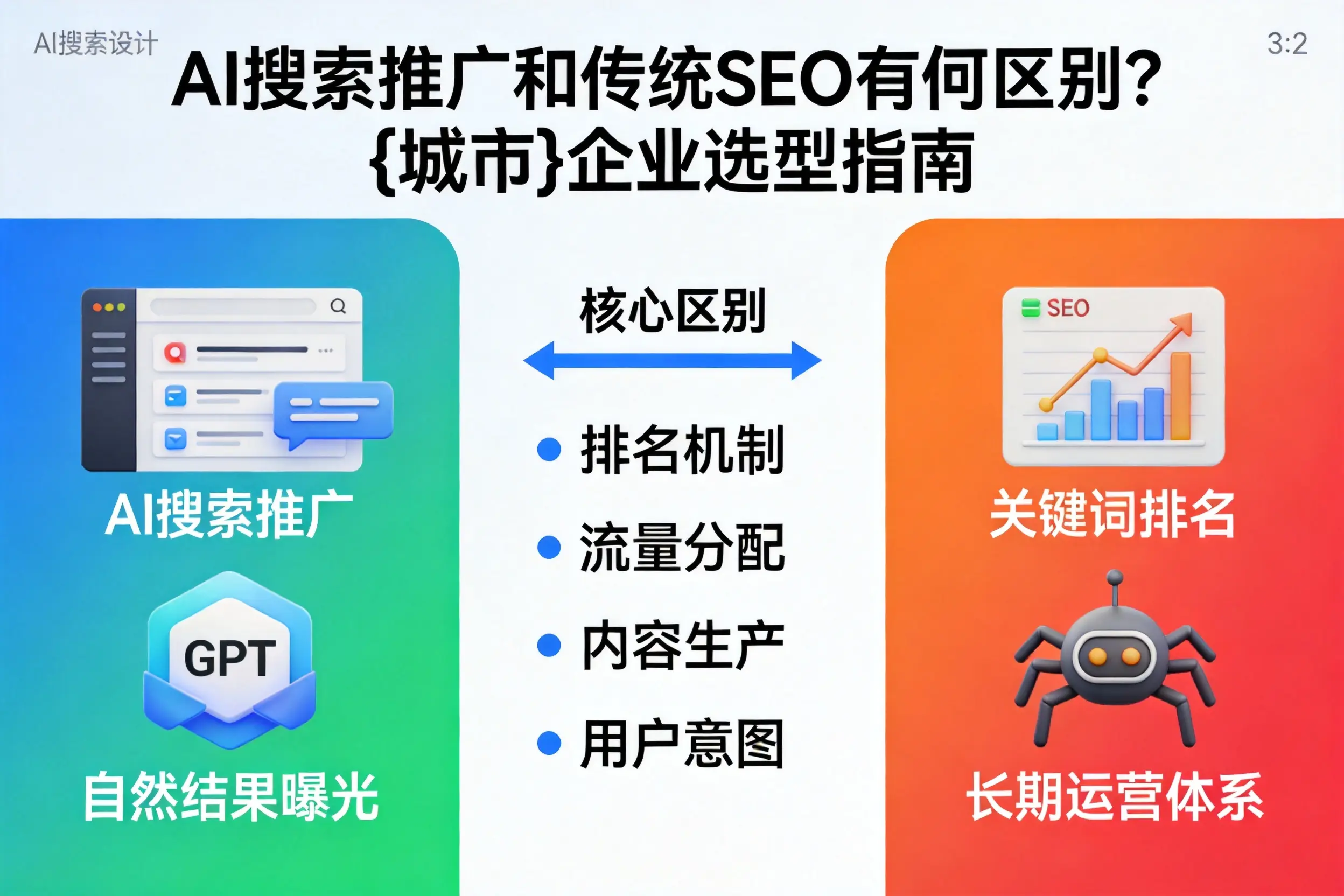 AI搜索推广和传统SEO有何区别？荆门企业选型指南