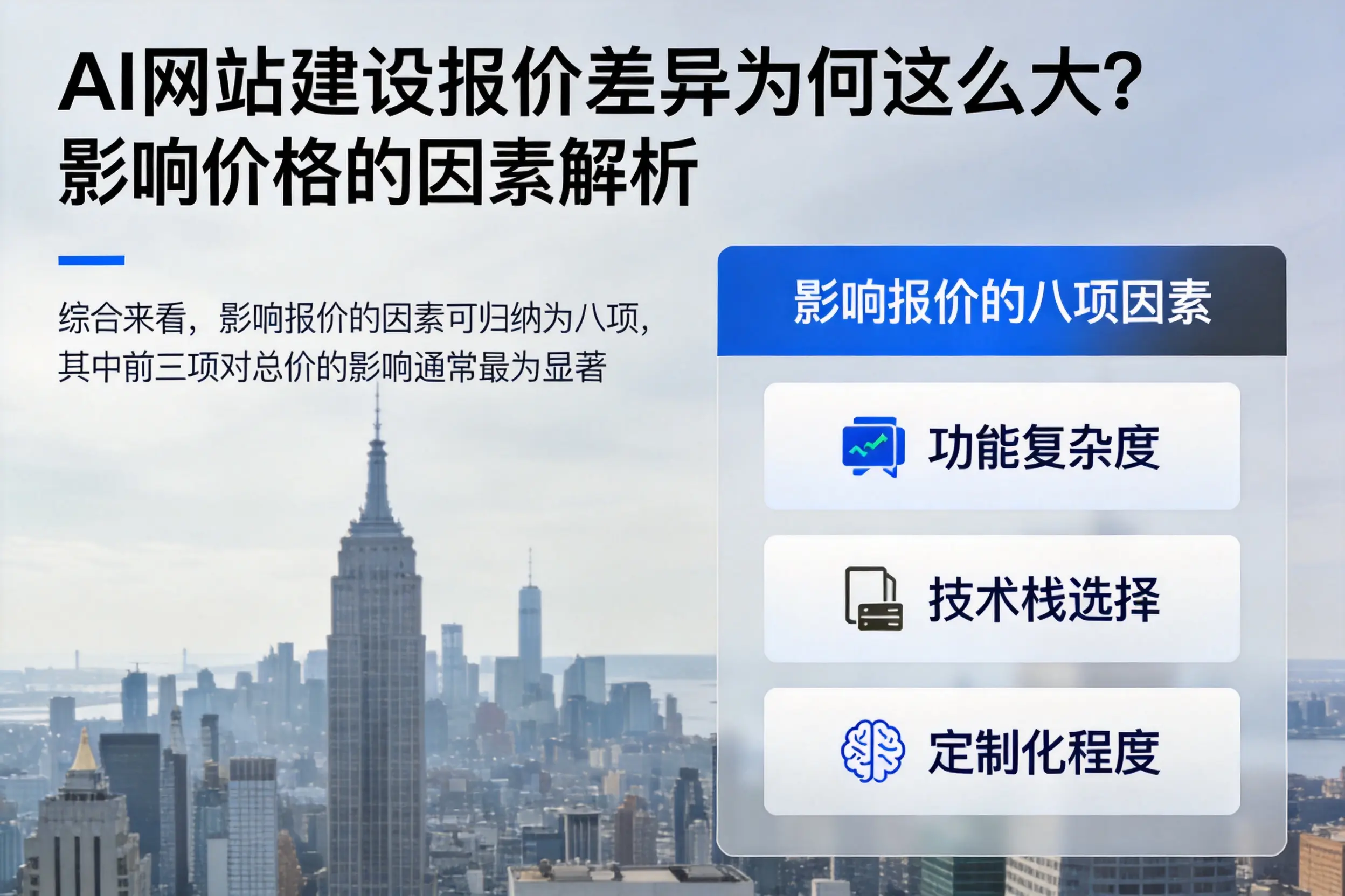 荆门AI网站建设报价差异为何这么大？影响价格的因素解析